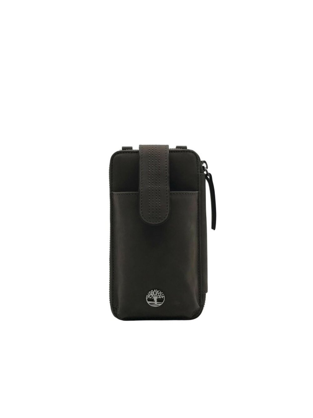 Timberland RFID Grey Leather Phone Crossbody Wallet Bag